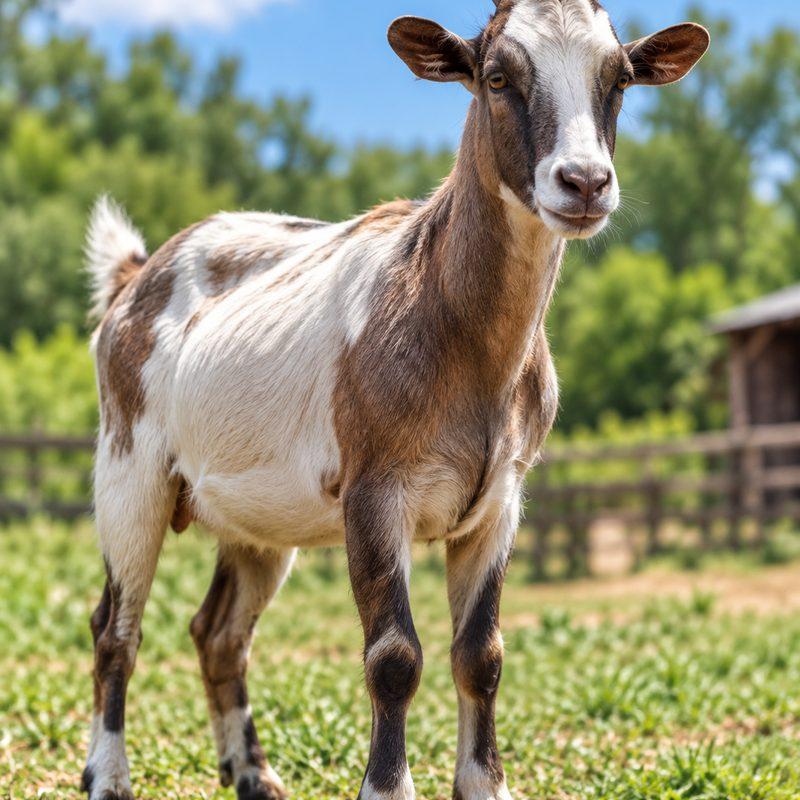 Goat raised on a local farm